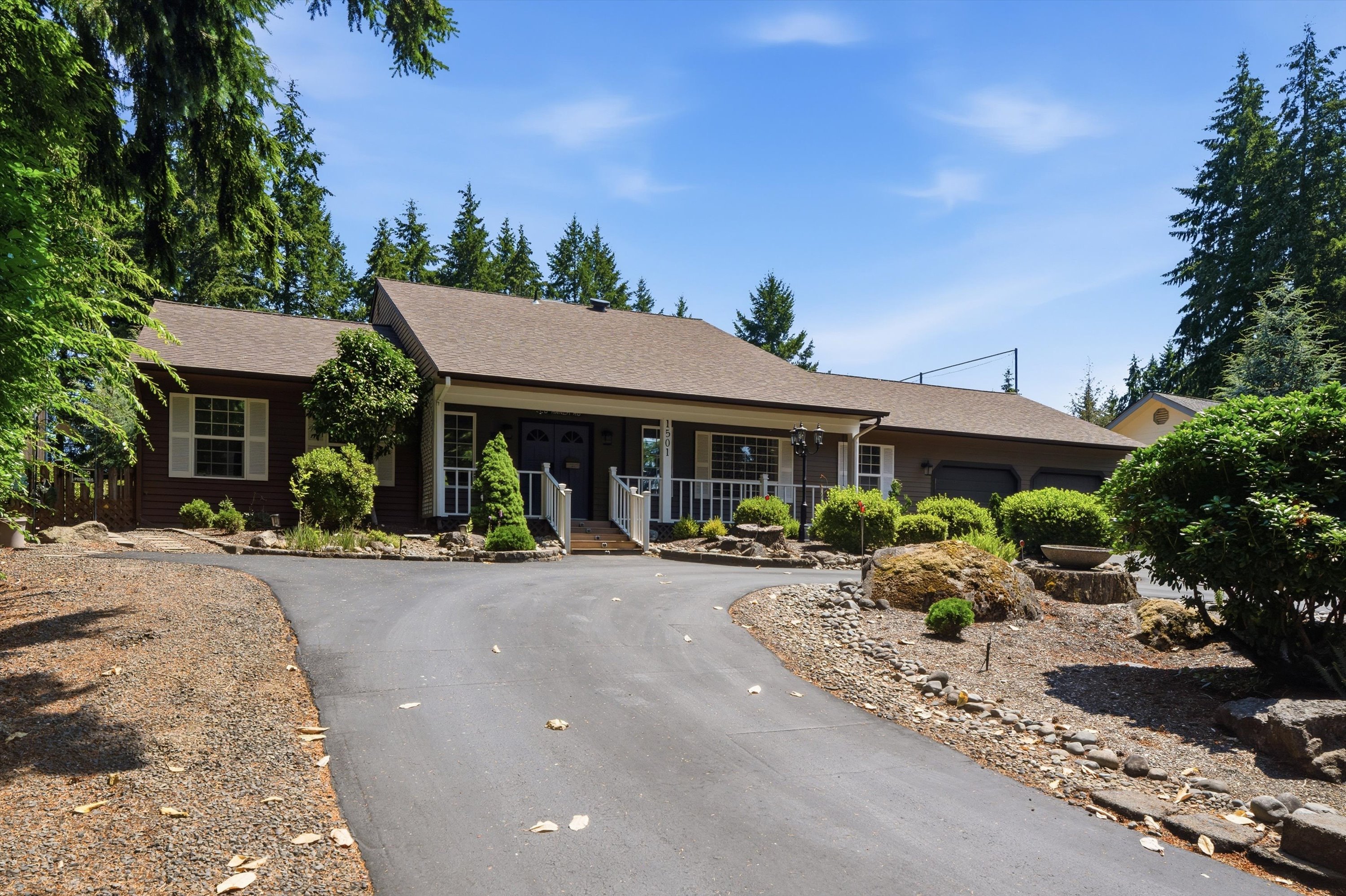 1501 E Old Ranch Rd — full front view of the home